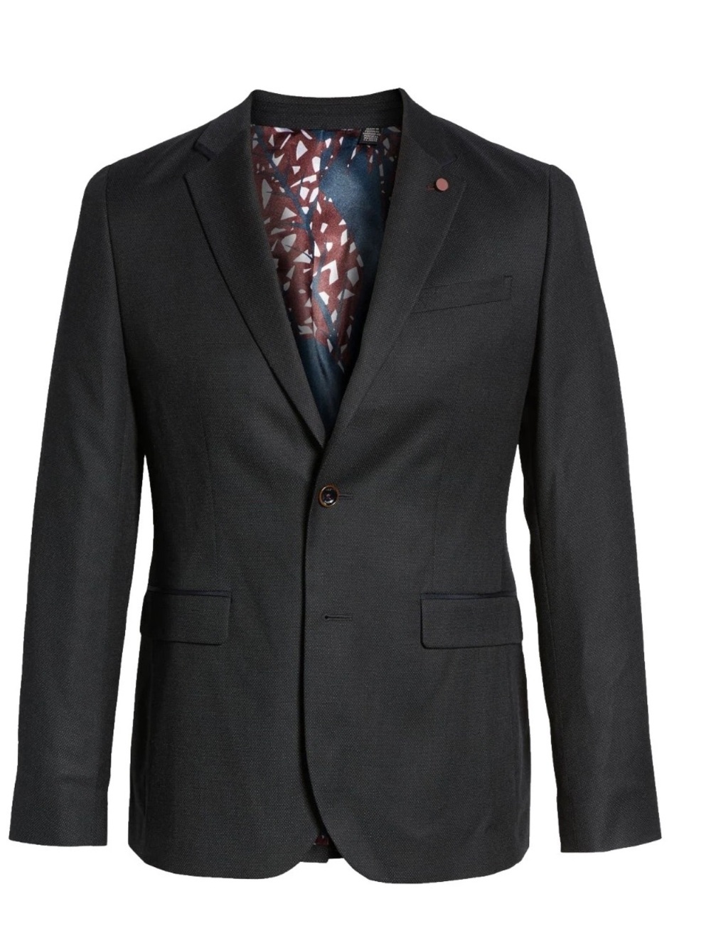 Ted Baker Mens Core 2 Button Sport Coat Halznut Navy Ted Size 5 US XL 42